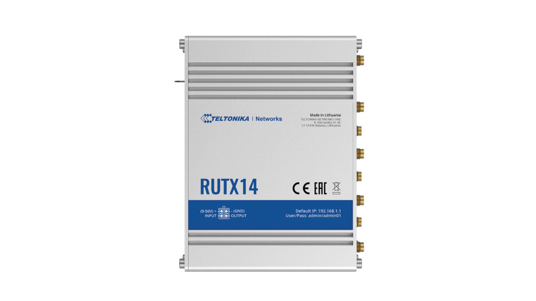 The world’s fastest industrial 4G router is available for testing: Teltonika RUTX14 features